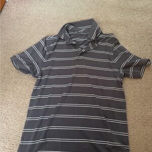 Under Armour Men's Dark Gray Striped Polo